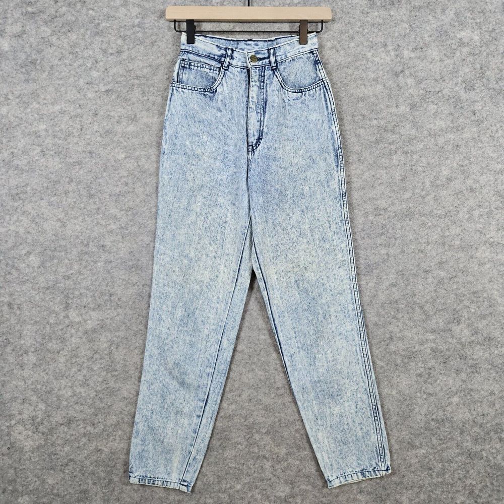 Rio Stephen Mardon Women's Blue Jeans Denim Size 5 Acid/Stonewashed‎ 80s ALTERED